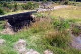 The water race end and penstock in the Victoria Battery site. 2006.